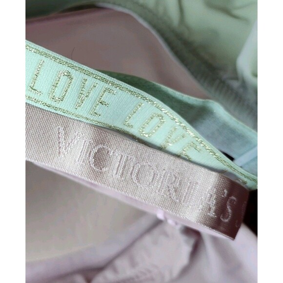 Victoria’s Secret Bras Lot 2 Women 38C Aqua Teal & Blush Pink Convertible Straps - Picture 6 of 15